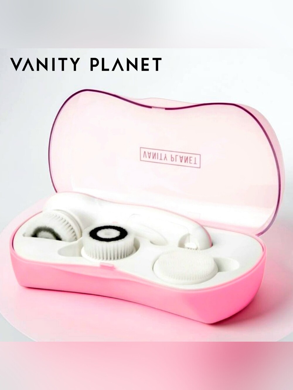 Vanity Planet Ultimate Skin Spa Facial Cleansing Brush in Pucker-up Pink
